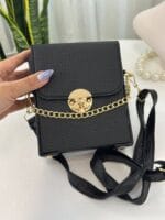 کیف ادکلنی زنانه زنجیر دار مشکی