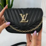 کیف کلاچ و دوشی زنجیردار زنانه لویی ویتون مشکی