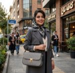 کیف دوشی زنانه کشیده خاکستری(طوسی) - Image 3