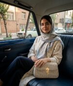 کیف دوشی زنانه کشیده کرم - Image 2