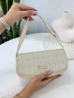 کیف کلاچ و دوشی زنانه دیور کرمی(سفید) + فیلم - تصویر 2