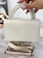 کیف پاسپورتی زارا دسته دوبل کرم / شیری - Image 2