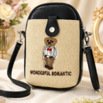 کیف تدی زنانه کرم مشکی