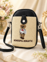کیف تدی زنانه کرم مشکی
