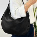 کیف دوشی زنانه زارا مشکی با بند سگک‌دار
