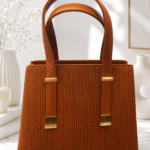 کیف دستی زنانه عسلی(قهوه ای) + فیلم - Image 2