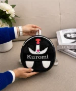 ALT: کوله پشتی دخترانه و پسرانه مشکی طرح Kuromi فانتزی