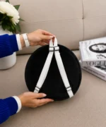 ALT: کوله پشتی دخترانه و پسرانه مشکی طرح Kuromi فانتزی