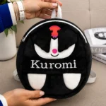 ALT: کوله پشتی دخترانه و پسرانه مشکی طرح Kuromi فانتزی