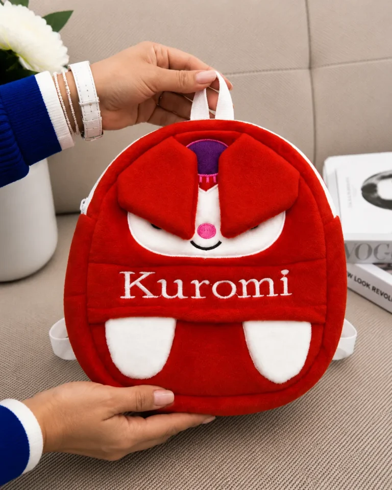 ALT: کوله پشتی کودک طرح Kuromi قرمز فانتزی دخترانه و پسرانه