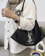 کیف دوشی زنانه زنجیردار طرح YSL مشکی - Image 4