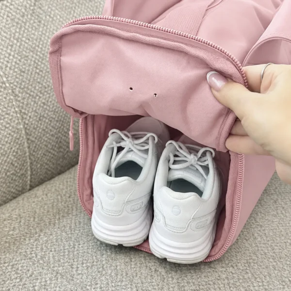 ساک ورزشی نایک (Nike) مدل خفاشی جاکفش‌دار صورتی پاستلی