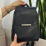 کوله پشتی زنانه مشکی طرح سوسماری